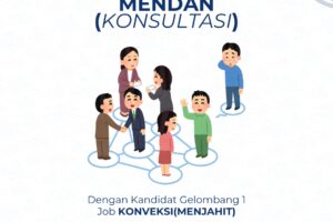 Konsultasi dengan Kandidat Magang Job Menjahit Gelombang 1