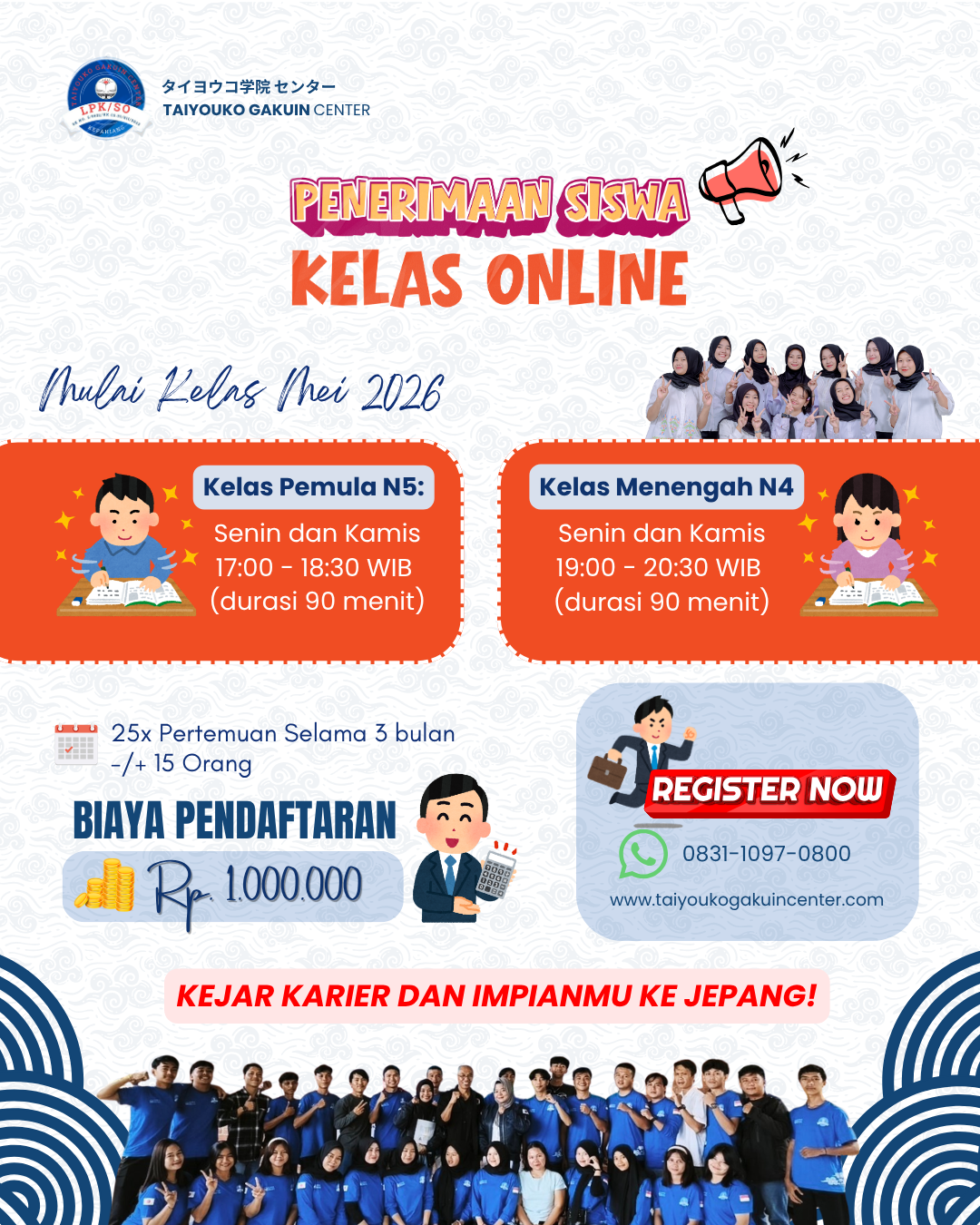 KELAS ONLINE TGC: Solusi Cerdas Belajar Bahasa Jepang Tanpa Batas Ruang dan Waktu