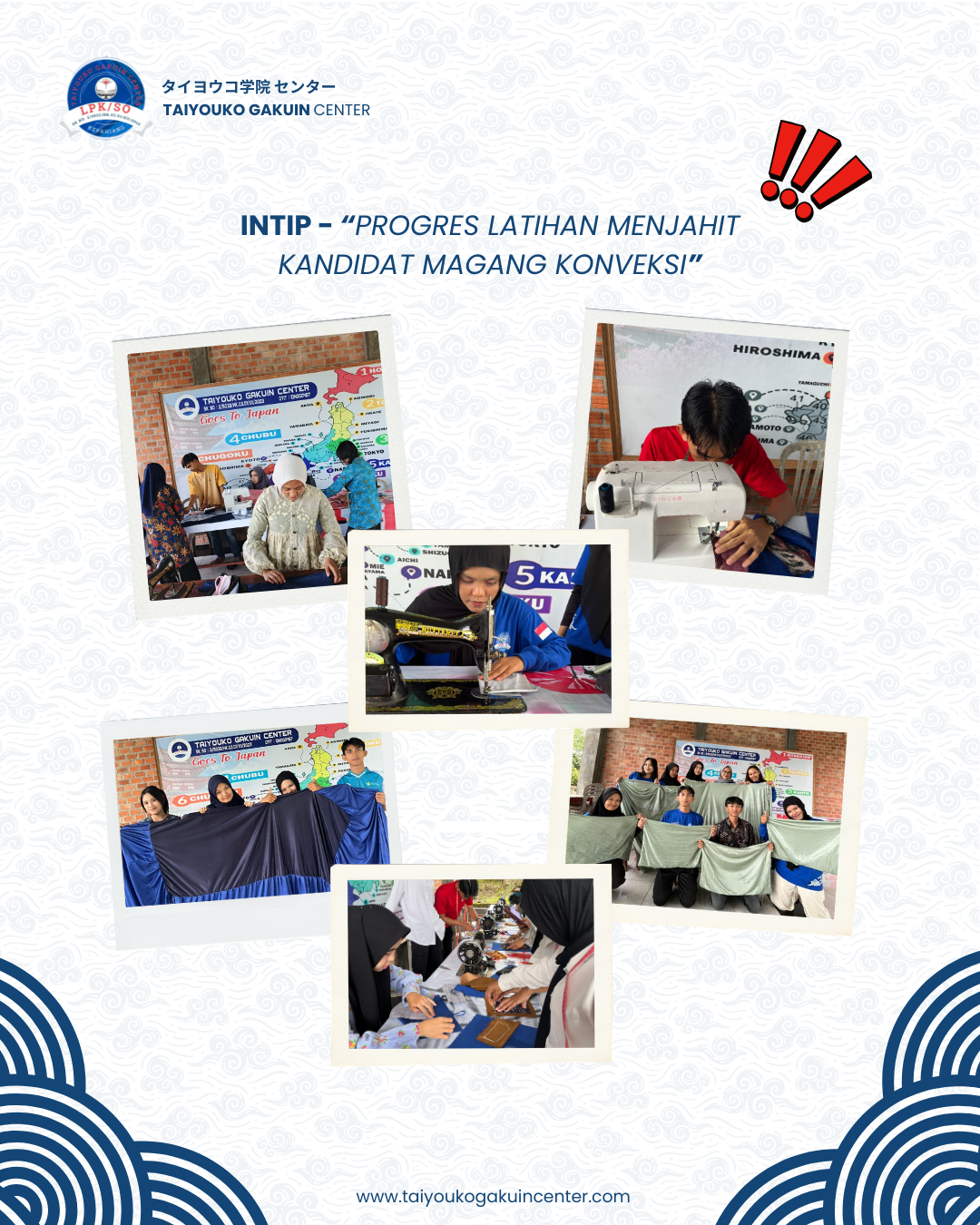 PROGRESS REPORT: Menilik Konsistensi dan Ketangkasan Kandidat Magang Konveksi dalam Latihan Menjahit